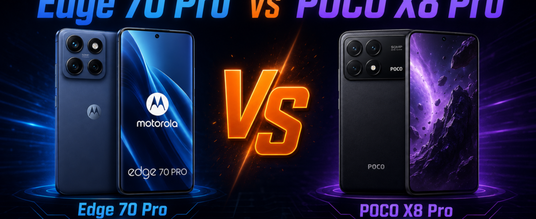 Motorola Edge 70 Pro vs POCO X8 Pro: mesmo preço, escolha óbvia